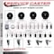 Service Caster 3'' SS Soft Rubber Wheel Swivel 1-5/8'' Expanding Stem Caster SCC-SSEX20S314-SRS-158 - alternate 2